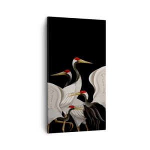 Impression sur toile - Image sur toile - Histoire d'oiseaux - 45x80 cm