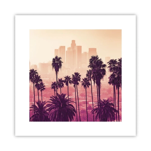 Affiche - Poster - Paysage californien - 30x30 cm