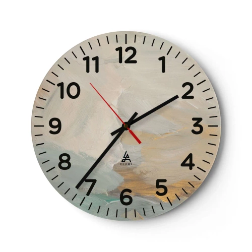 Horloge murale - Pendule murale - Abstraction – le pays de la douceur - 30x30 cm