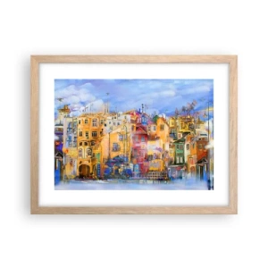 Affiche dans un chêne clair - Poster - Nous sommes ensemble - 40x30 cm