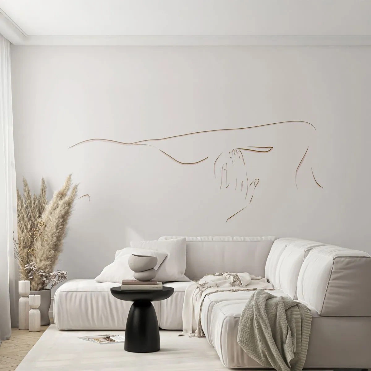 Papier peint sur mesure Premium Canvas - La forme du désir - Abstraction, Graphique, Morceau