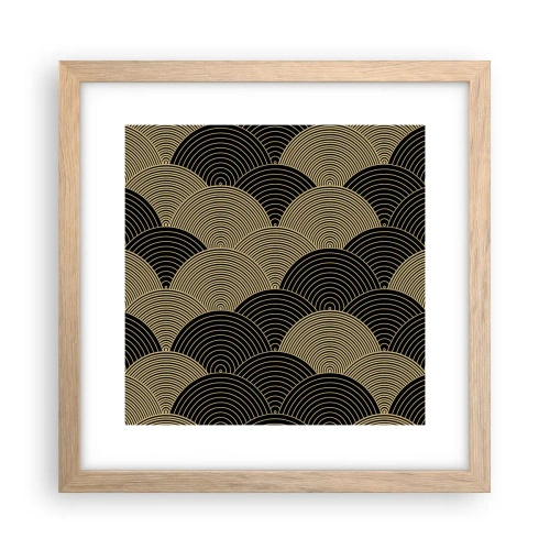 Affiche dans un chêne clair - Poster - Unité dans la multiplicité - 30x30 cm