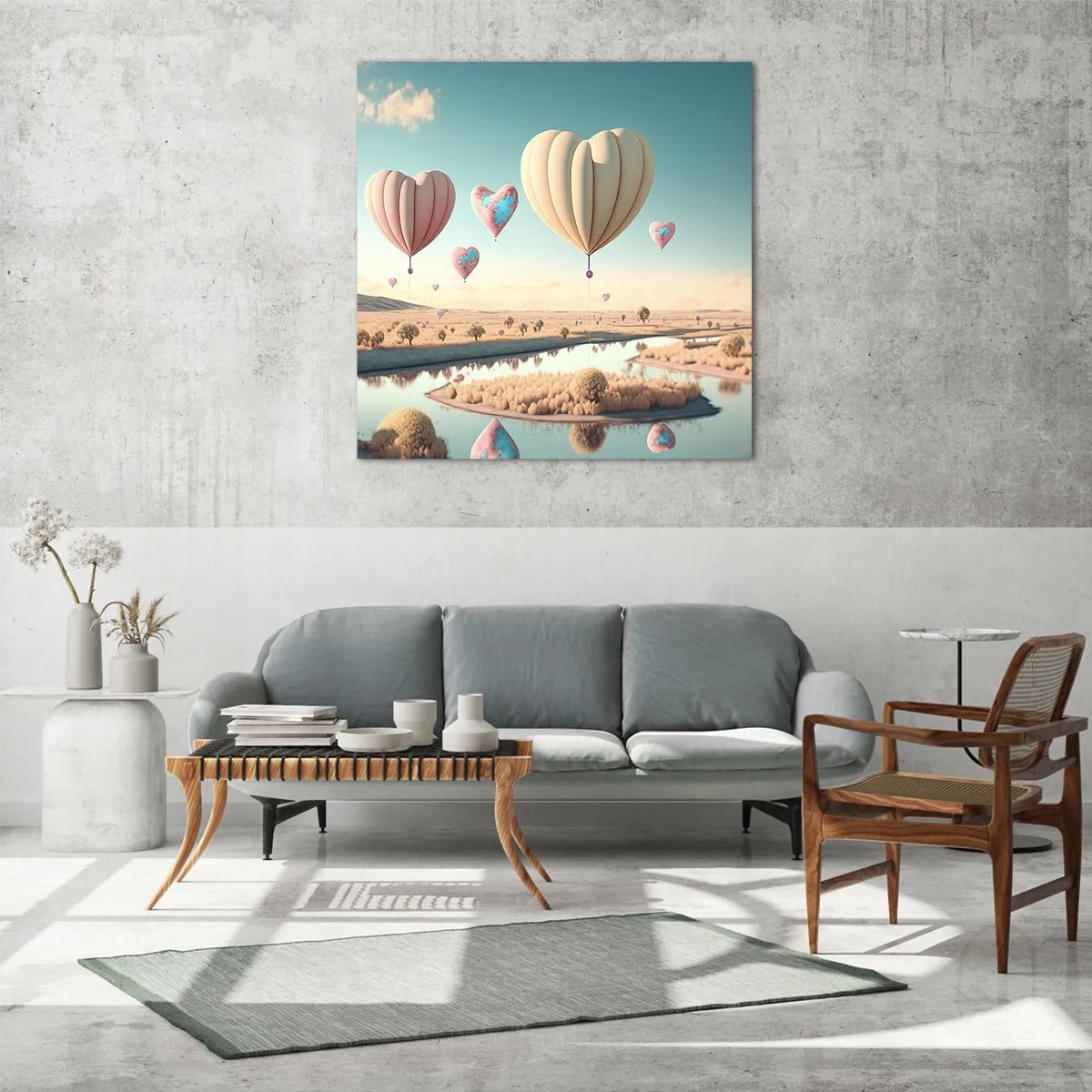 Impression sur verre - Image sur verre - L'amour te permet de t'élever - 50x50 cm