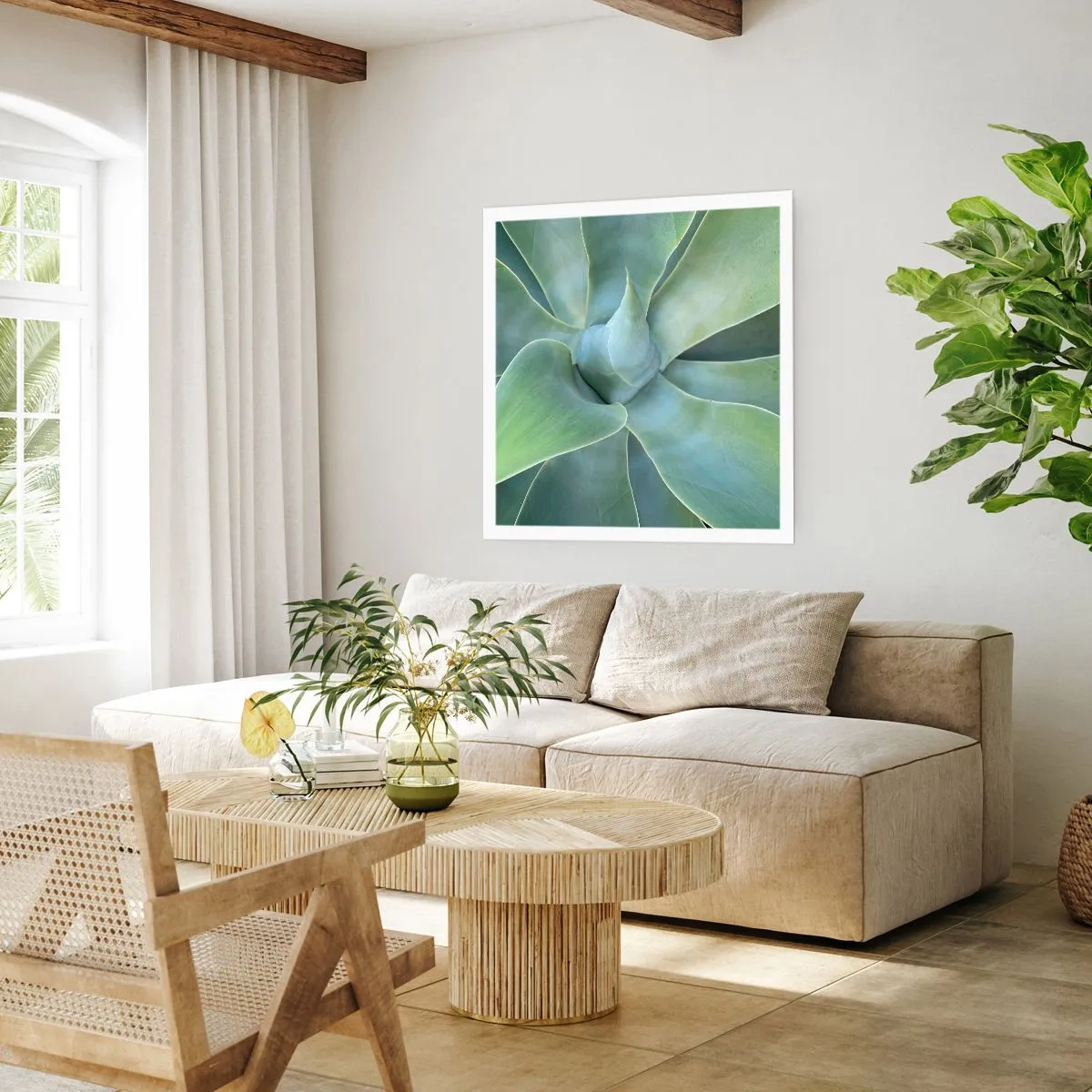 Affiche - Poster - La naissance de la verdure - 60x60 cm