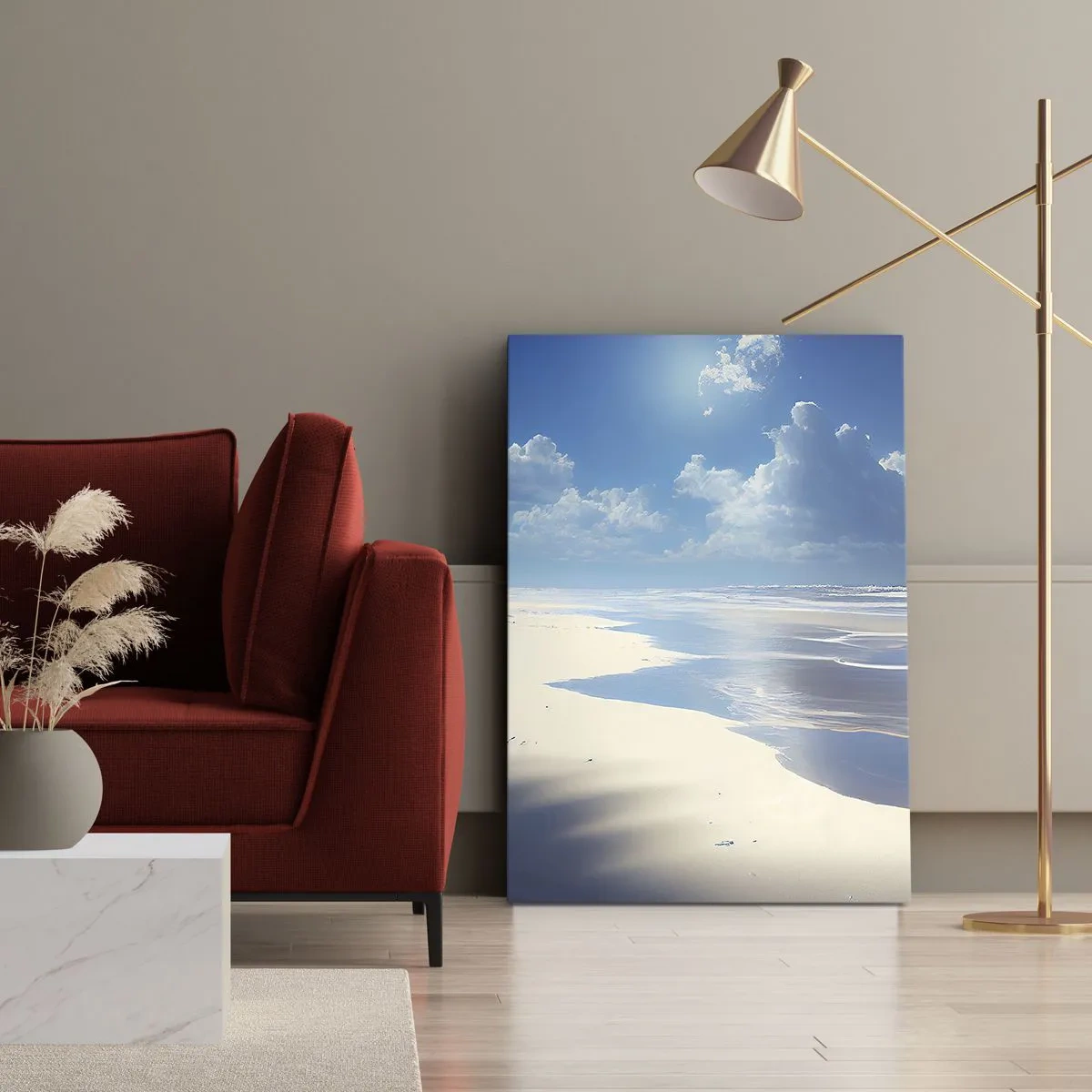 Impression sur toile - Image sur toile - Des vacances paradisiaques - 55x100 cm