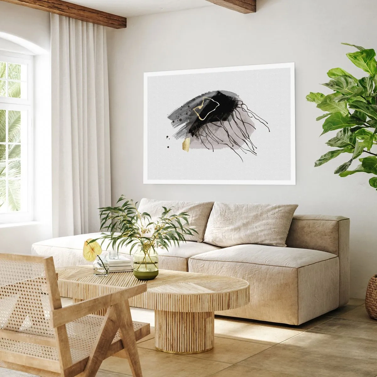 Affiche - Poster - En noir et en or - 40x30 cm