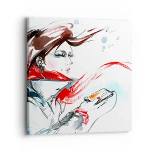 Impression sur toile - Image sur toile - Quelque chose se passe en moi - 40x40 cm