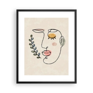 Affiche dans un cadre noir - Poster - Paix retrouvée - 40x50 cm