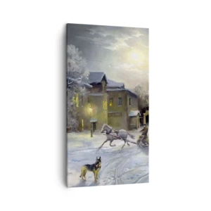 Impression sur toile - Image sur toile - La magie de l'hiver russe - 45x80 cm