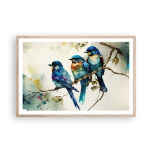 Affiche dans un chêne clair - Poster - A-t-il été offensé ? - 91x61 cm