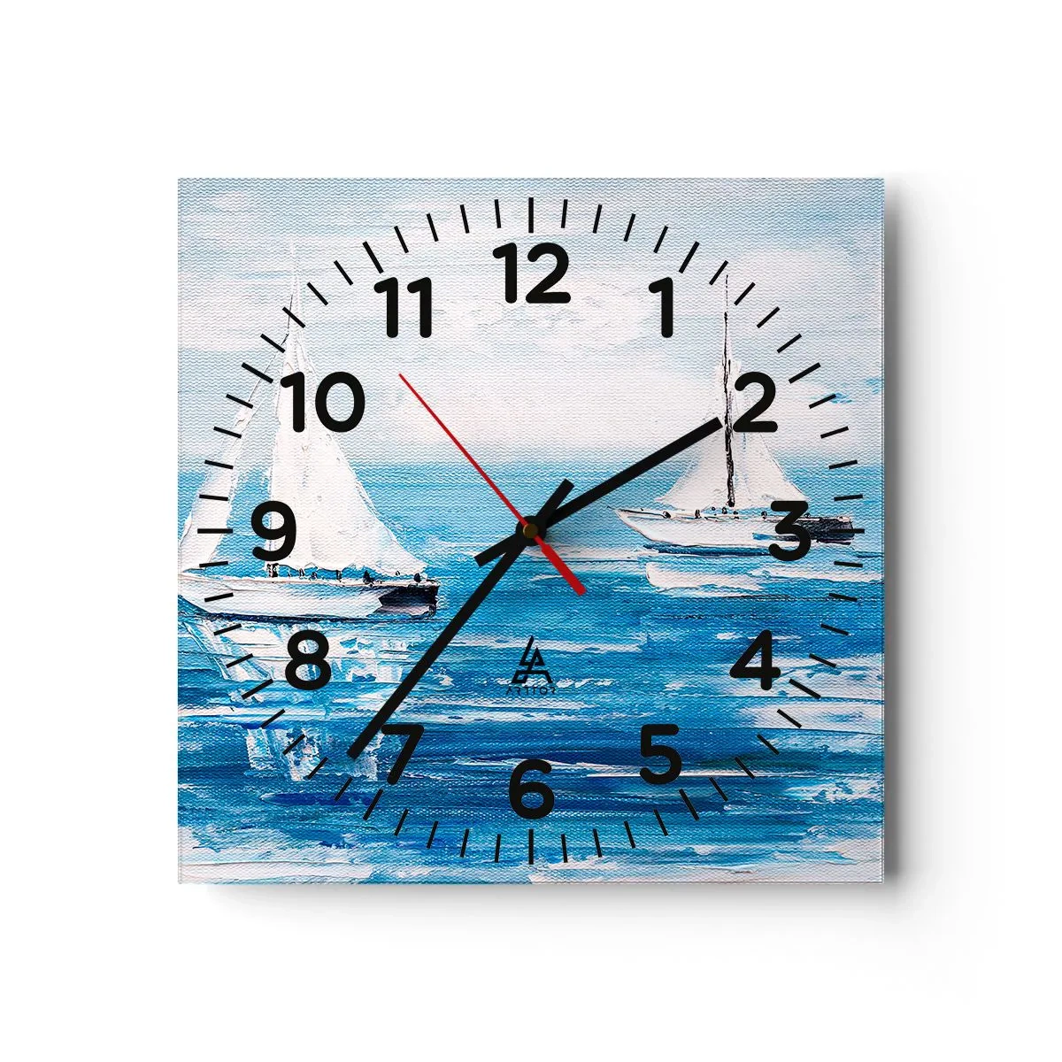 Horloge murale - Pendule murale - Avec un ami à mes côtés - 30x30 cm