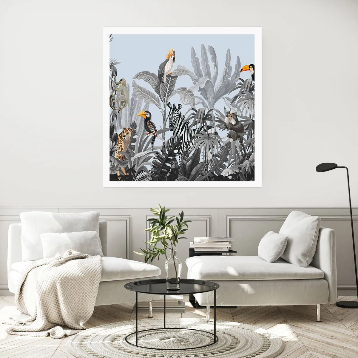 Affiche - Poster - Conte de fées africain - 60x60 cm