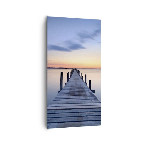 Impression sur toile - Image sur toile - Le calme d'un crépuscule serein - 65x120 cm