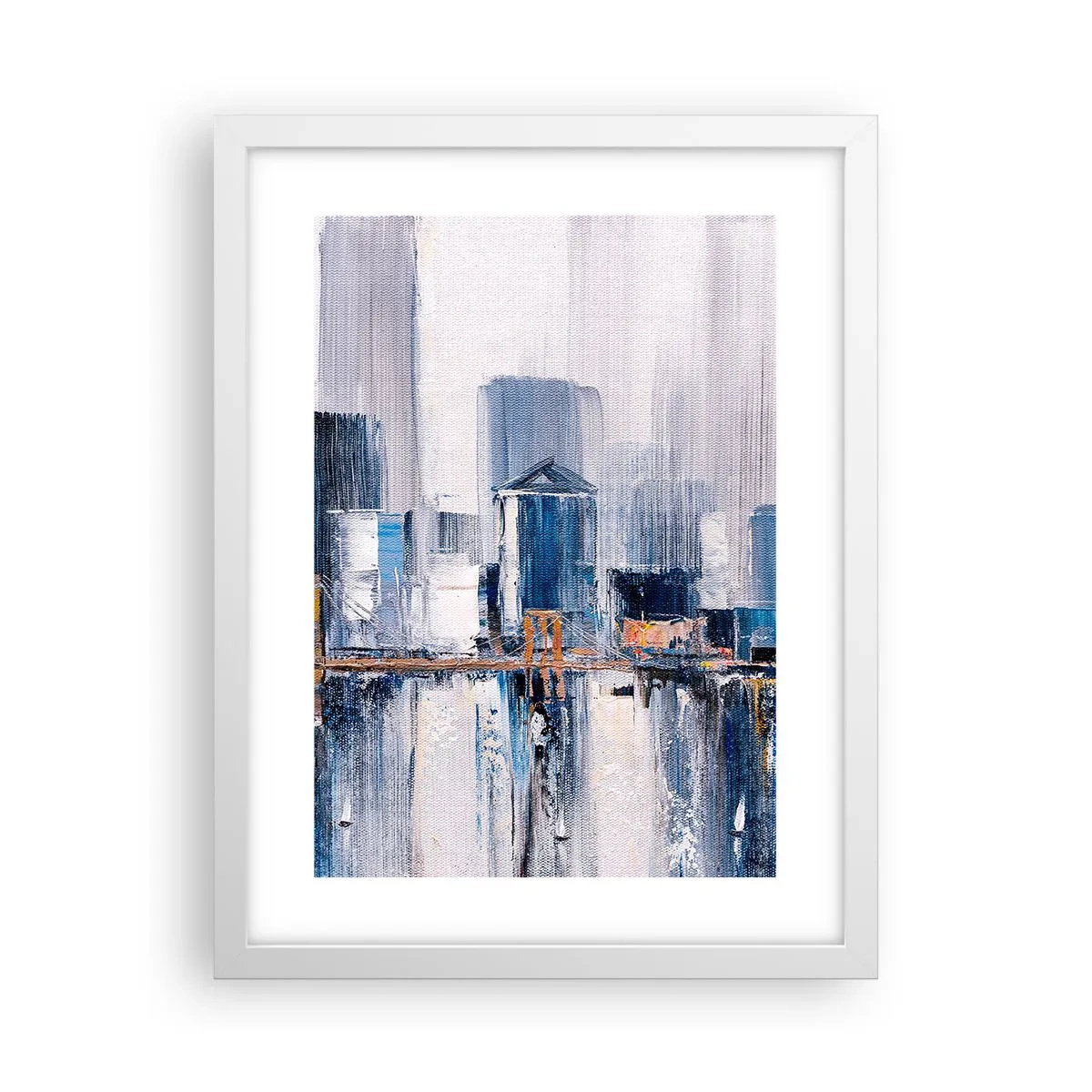 Affiche dans un cadre blanc - Poster - Impression new-yorkaise - 30x40 cm