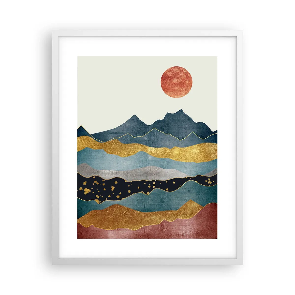 Affiche dans un cadre blanc - Poster - Une coupe du monde - 40x50 cm