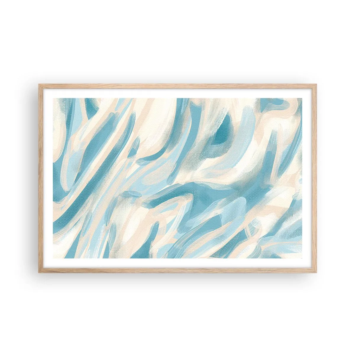 Affiche dans un chêne clair - Poster - Brise printanière - 91x61 cm