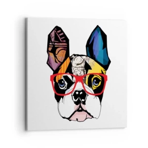 Impression sur toile - Image sur toile - Intellectuel - 70x70 cm