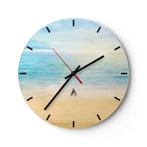 Horloge murale - Pendule murale - Le grand bleu - 40x40 cm