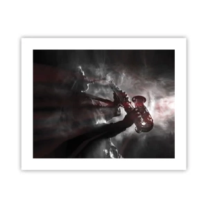 Affiche - Poster - Dans les brumes du jazz - 50x40 cm