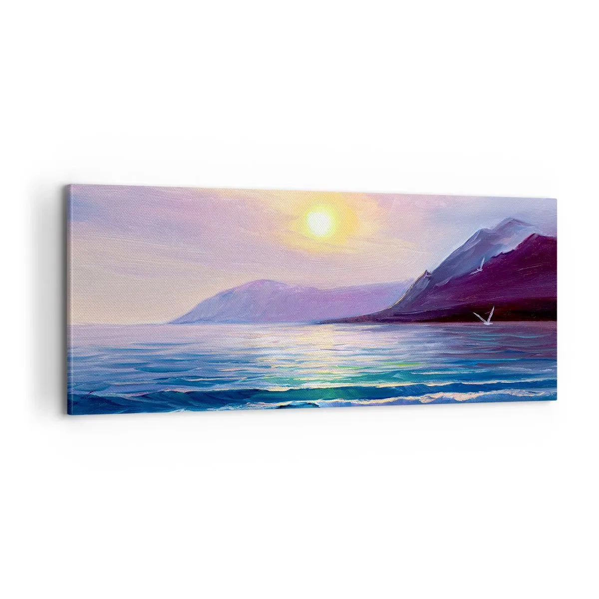 Impression sur toile - Image sur toile - Cristal d'eau et d'air - 100x40 cm