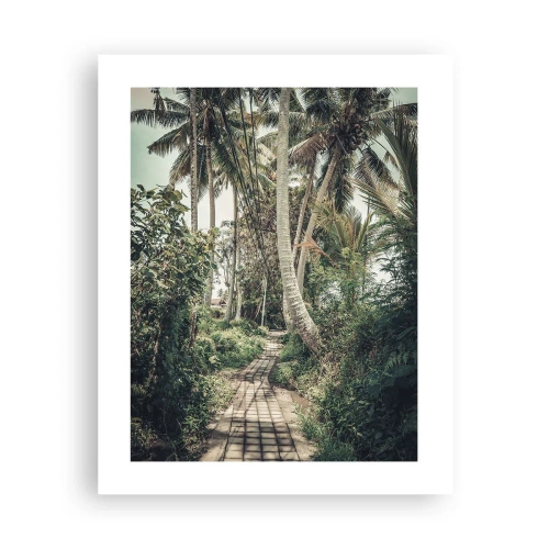 Affiche - Poster - Allée des palmiers - 40x50 cm
