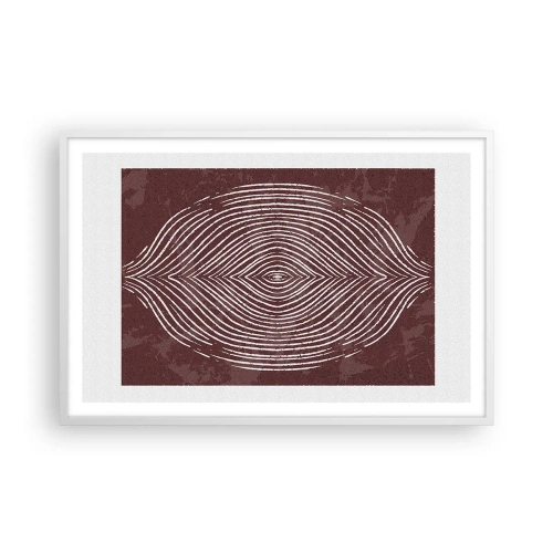 Affiche dans un cadre blanc - Poster - L'espace parle - 91x61 cm