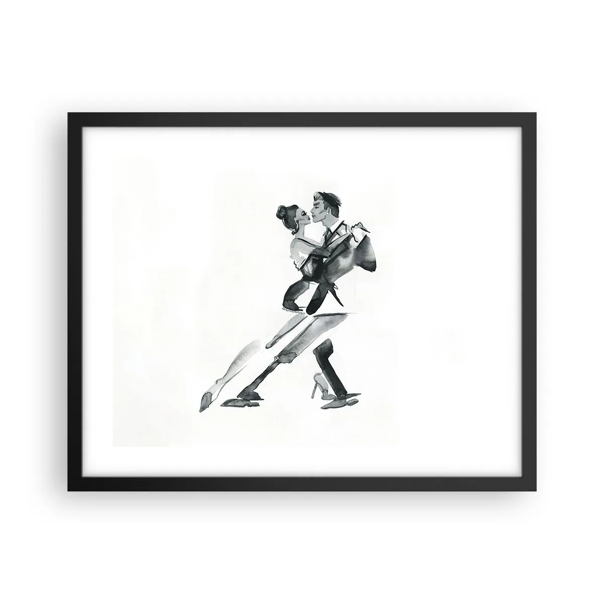 Affiche dans un cadre noir - Poster - En un battement - 50x40 cm