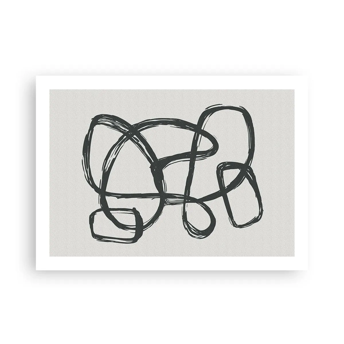 Affiche - Poster - Abstraction en boucle - 70x50 cm