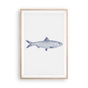 Affiche dans un chêne clair - Poster - Salutations des mers du nord - 61x91 cm