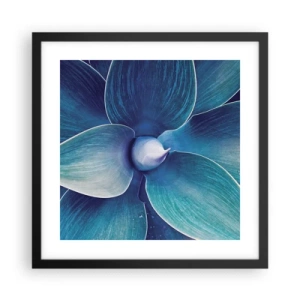 Affiche dans un cadre noir - Poster - Le bleu du ciel - 40x40 cm