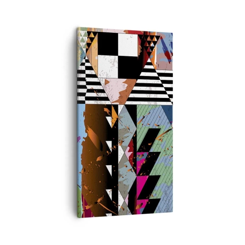 Impression sur toile - Image sur toile - Géométrique et organique - 45x80 cm