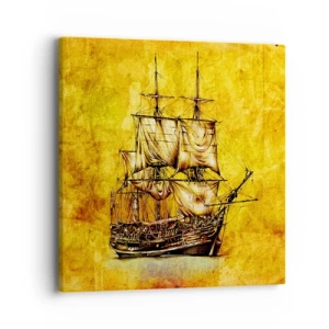 Impression sur toile - Image sur toile - En direction de l'ile de la tortue ! - 40x40 cm