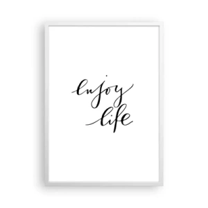 Affiche dans un cadre blanc - Poster - Rien à ajouter.... - 50x70 cm