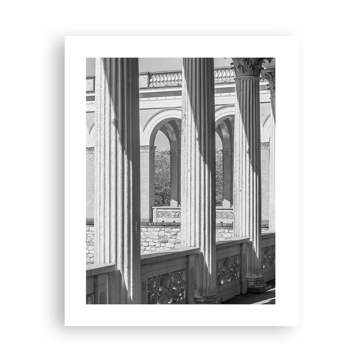 Affiche - Poster - Arcade ensoleillée - 40x50 cm