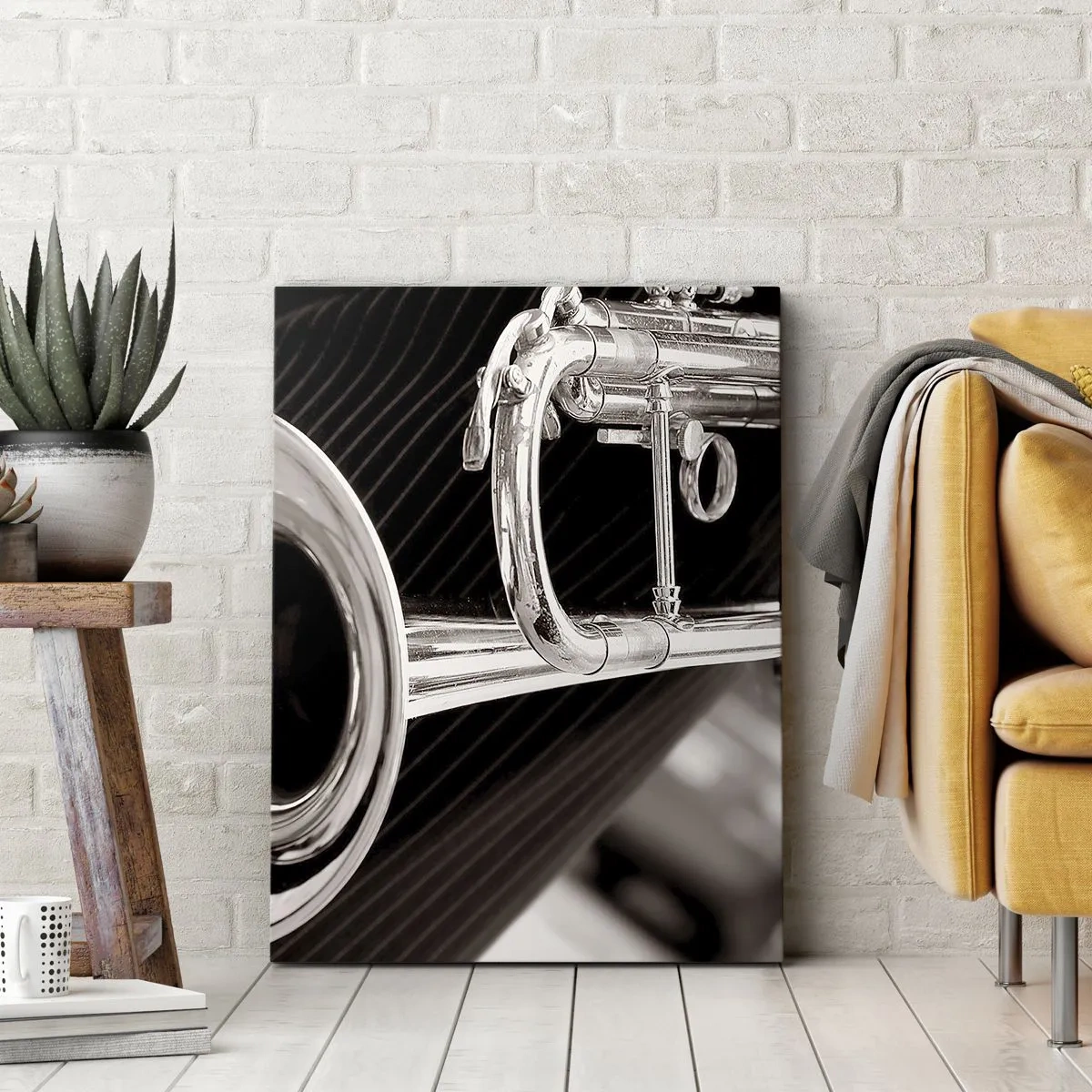 Impression sur toile - Image sur toile - Voyage musical vers les années 30 - 45x80 cm