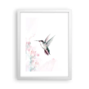 Affiche dans un cadre blanc - Poster - Immortalisé dans un battement - 30x40 cm