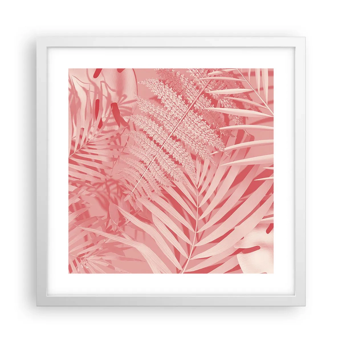 Affiche dans un cadre blanc - Poster - Concept de rose - 40x40 cm