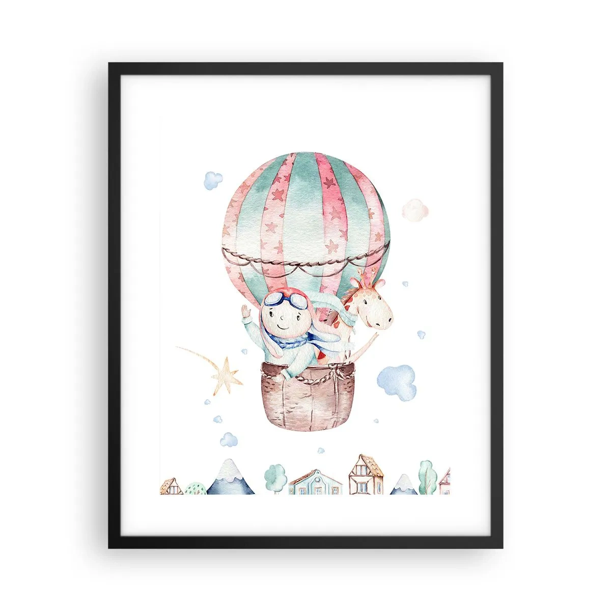 Affiche dans un cadre noir - Poster - Nous serons de retour bientôt! - 40x50 cm