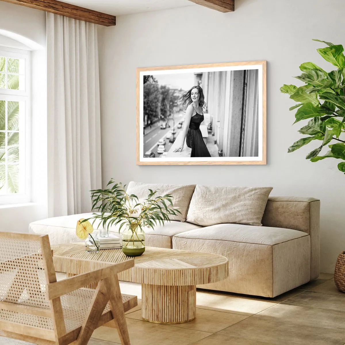 Affiche dans un chêne clair - Poster - Certainement un Parisien - 100x70 cm