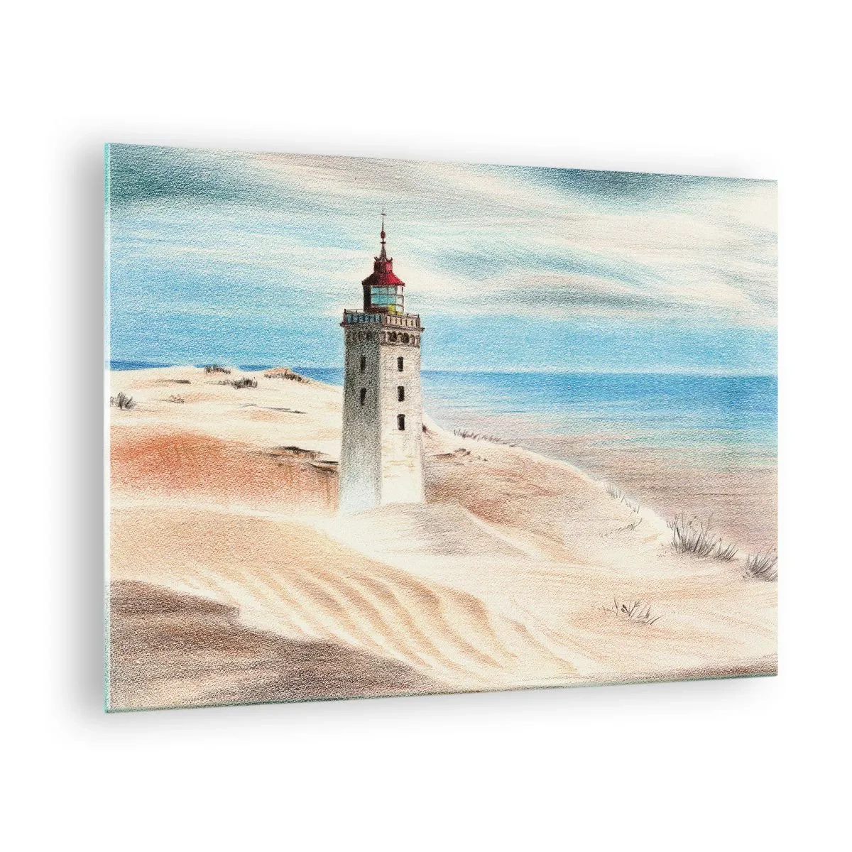 Impression sur verre - Image sur verre - Toujours regarder la mer - 70x50 cm