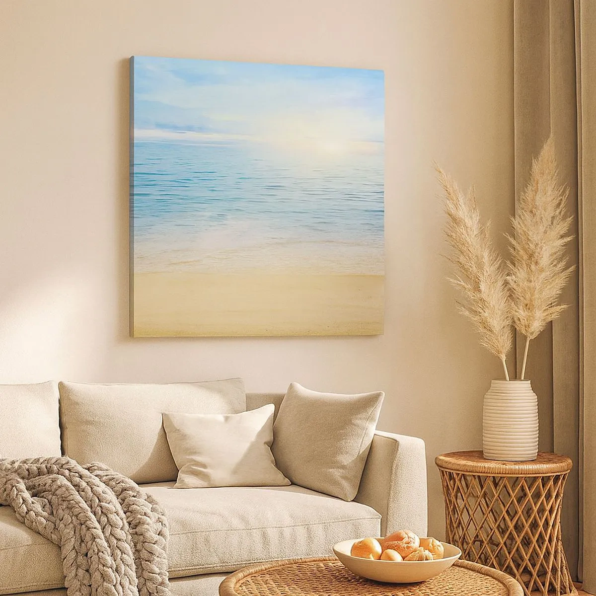 Impression sur toile - Image sur toile - Le grand bleu - 30x30 cm