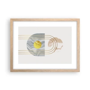 Affiche dans un chêne clair - Poster - Clareté et brillance - 40x30 cm