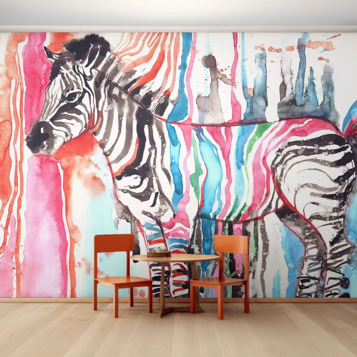 Papier Peint Autocollant Deluxe Sticker - Blague insouciante de la nature - Abstraction, Côtes, Graphique - 250x175 cm
