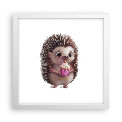 Affiche dans un cadre blanc - Poster - La fête c'est tous les jours - 30x30 cm