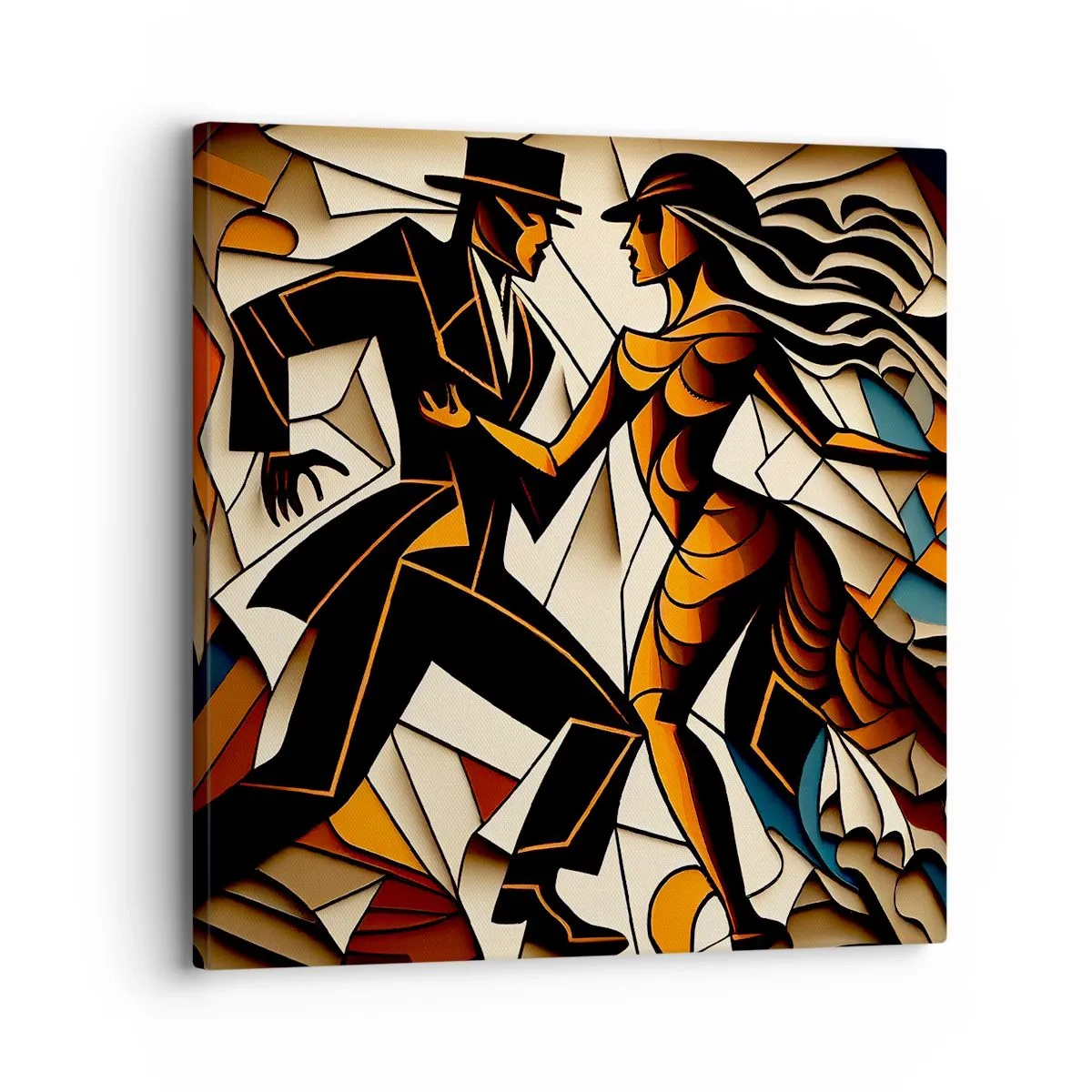 Impression sur toile - Image sur toile - Danse de passion et de volupté - 30x30 cm