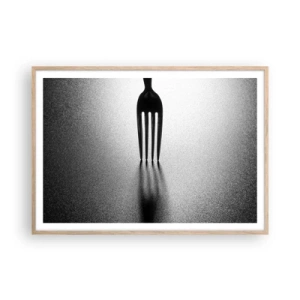 Affiche dans un chêne clair - Poster - Lumière et ombre - 100x70 cm