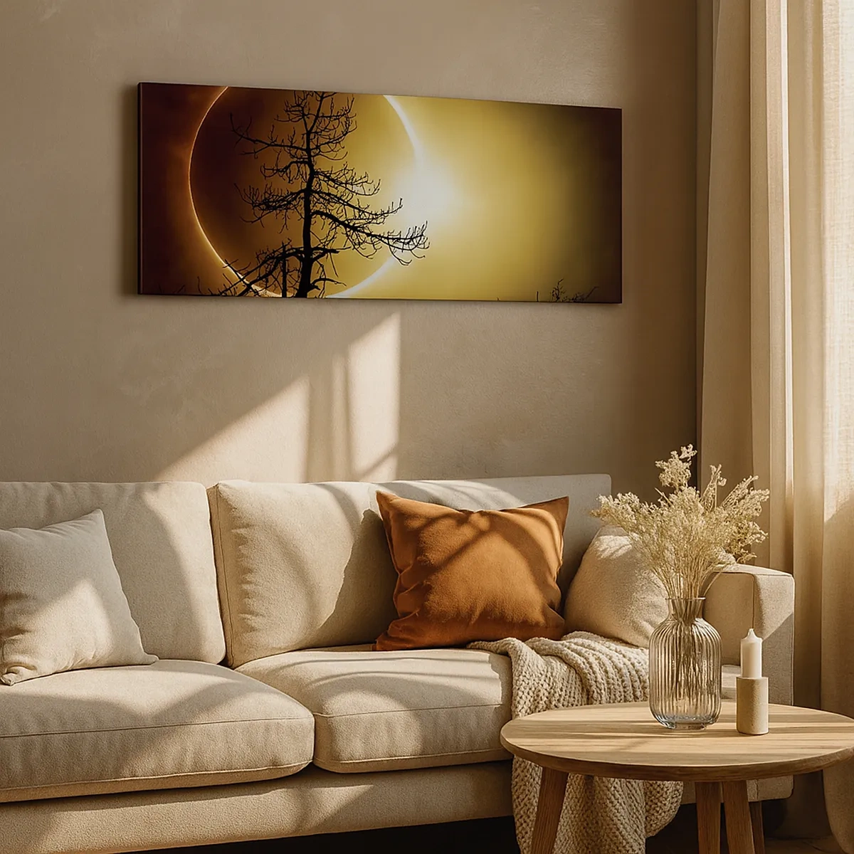 Impression sur toile - Image sur toile - Éclipse totale - 30x30 cm