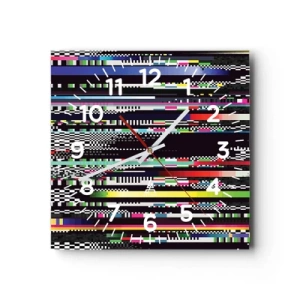 Horloge murale - Pendule murale - L'image de contrôle de la réalité - 30x30 cm