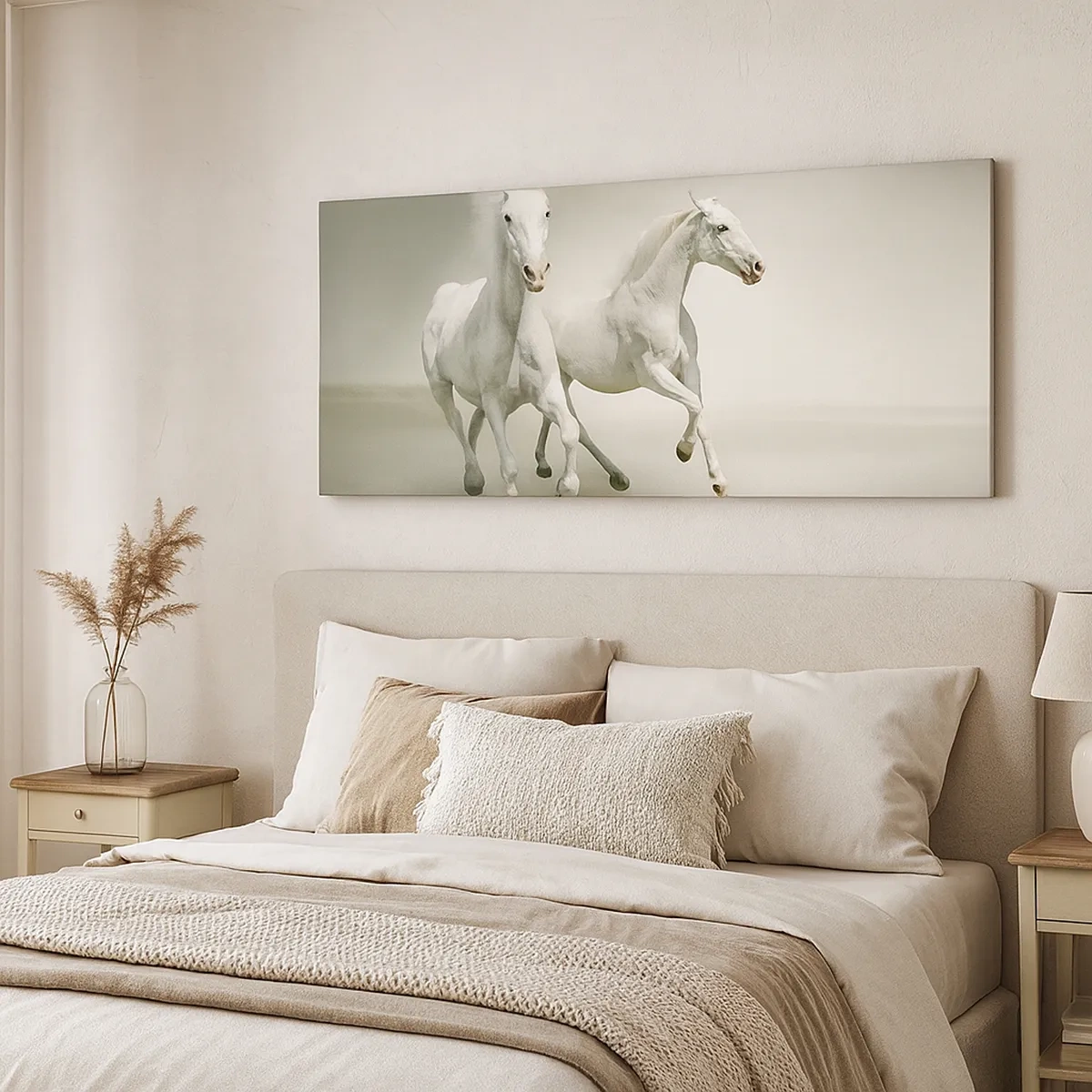 Impression sur toile - Image sur toile - White power! - 30x30 cm