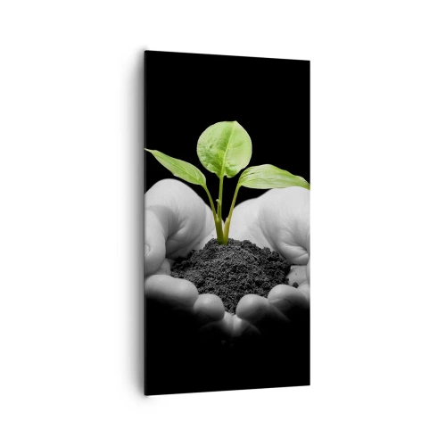 Impression sur toile - Image sur toile - J'aime la nature, je la protège - 65x120 cm